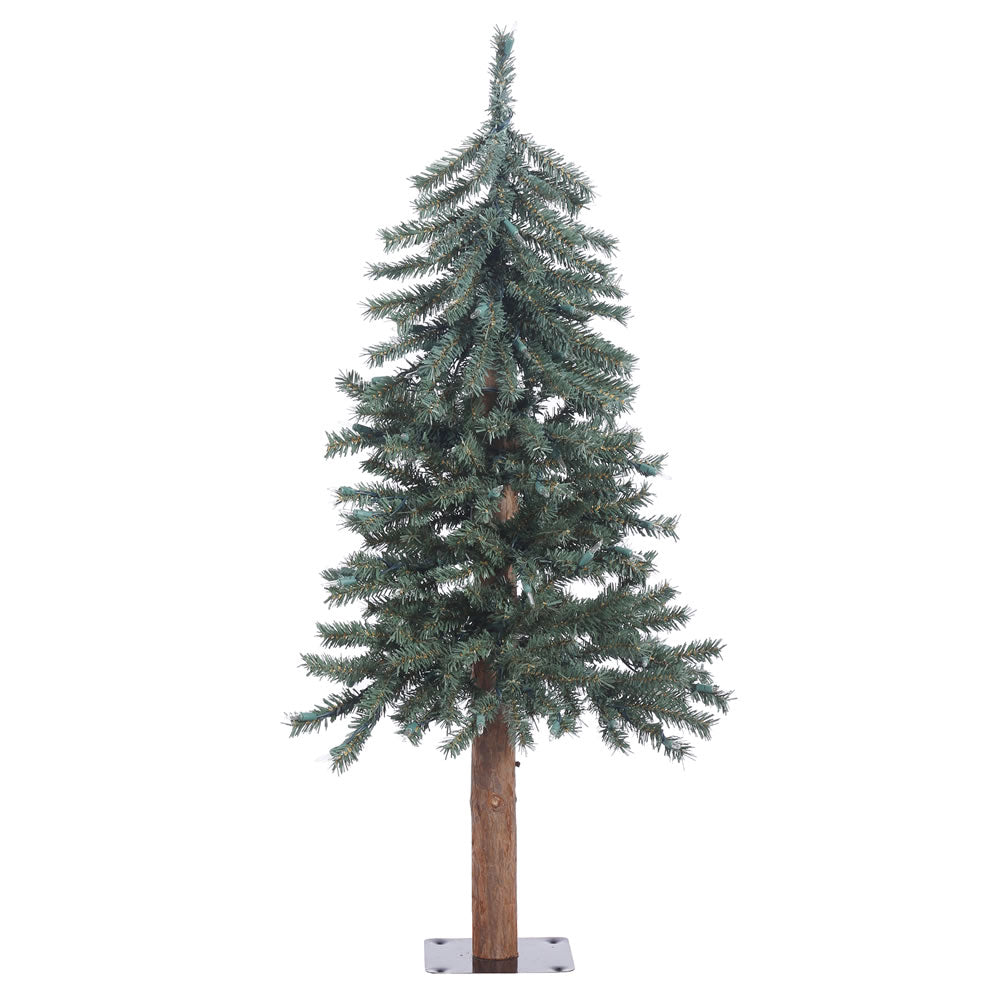 Vickerman 3' Natural Bark Alpine Artificial Christmas Tree Unlit