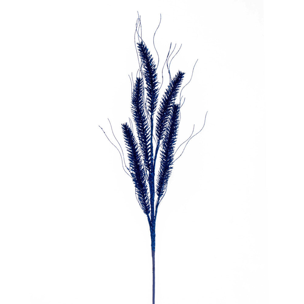 Vickerman 30" Blue Wheat Glitter Spray 6 per bag.