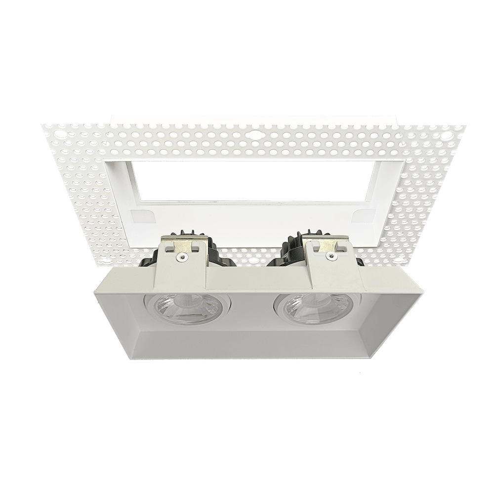 Goodlite 3 Inch Trimless LED Double Gimbal Fixture, Selectable Color Temperature, 27,30,35,41,50K