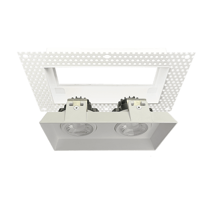 Goodlite 3 Inch Trimless LED Double Gimbal Fixture, Selectable Color Temperature, 27,30,35,41,50K