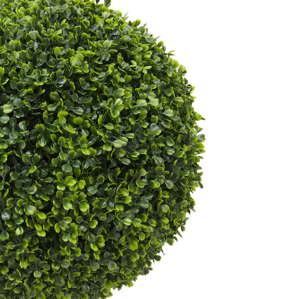 Vickerman 20" Artificial Potted Green Boxwood Ball.