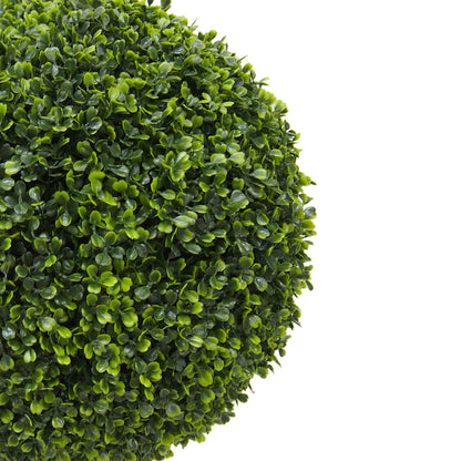 Vickerman 20" Artificial Potted Green Boxwood Ball.