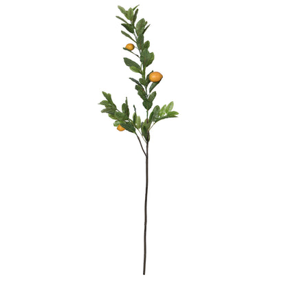 Vickerman 60" Artificial Lemon Branch with leaves and lemons.
