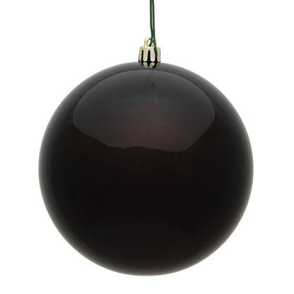 Vickerman 4" Chocolate Candy Ball Ornament 6 per Bag