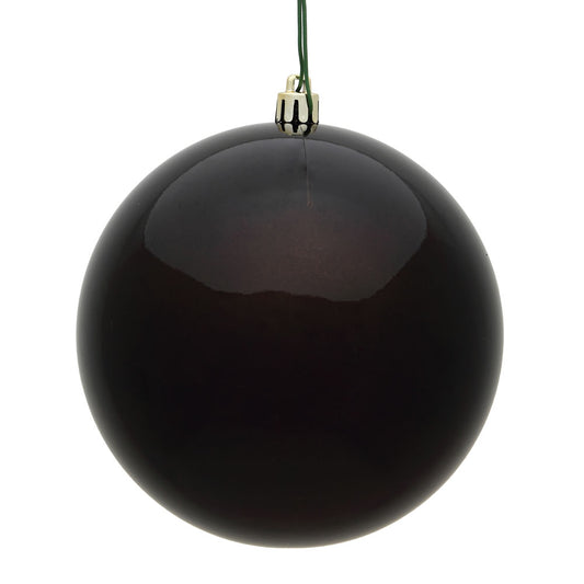 Vickerman 4" Chocolate Candy Ball Ornament 6 per Bag