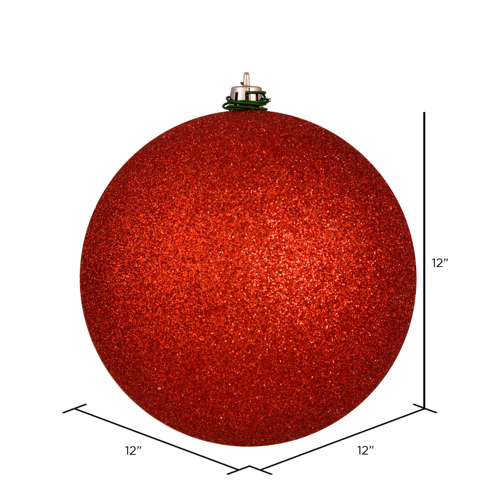 Vickerman 12" Bittersweet Glitter Ball Ornament