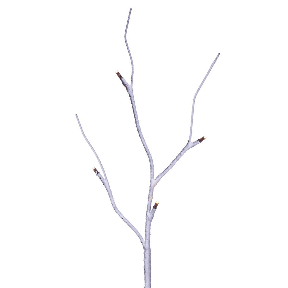 Vickerman 30" Brown Frosted Twig Tree Grove Warm White 3mm Wide Angle LED lights 5 Piece Set.