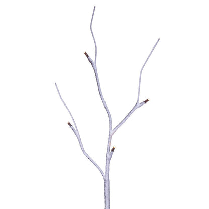 Vickerman 30" Brown Frosted Twig Tree Grove Warm White 3mm Wide Angle LED lights 5 Piece Set.