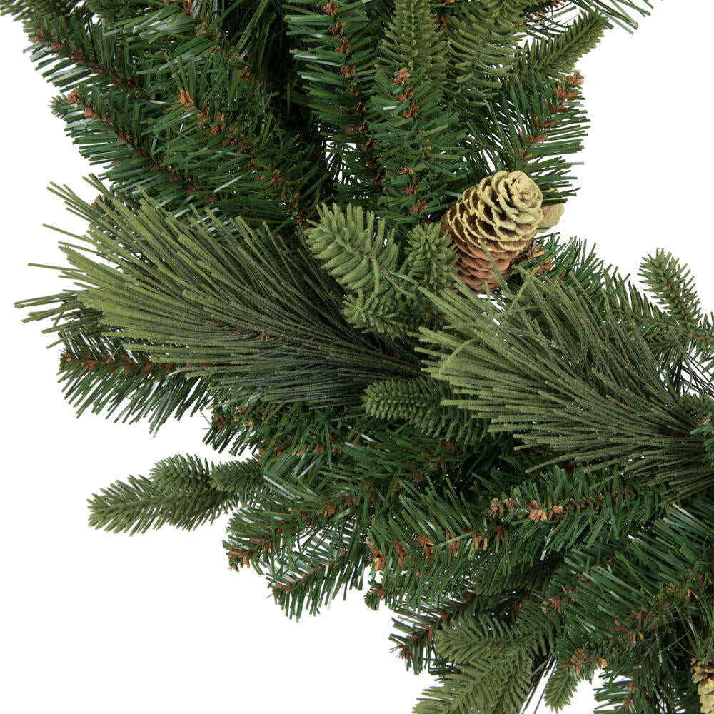 Vickerman 30" Emerald Mixed Fir Artificial Christmas Wreath Unlit