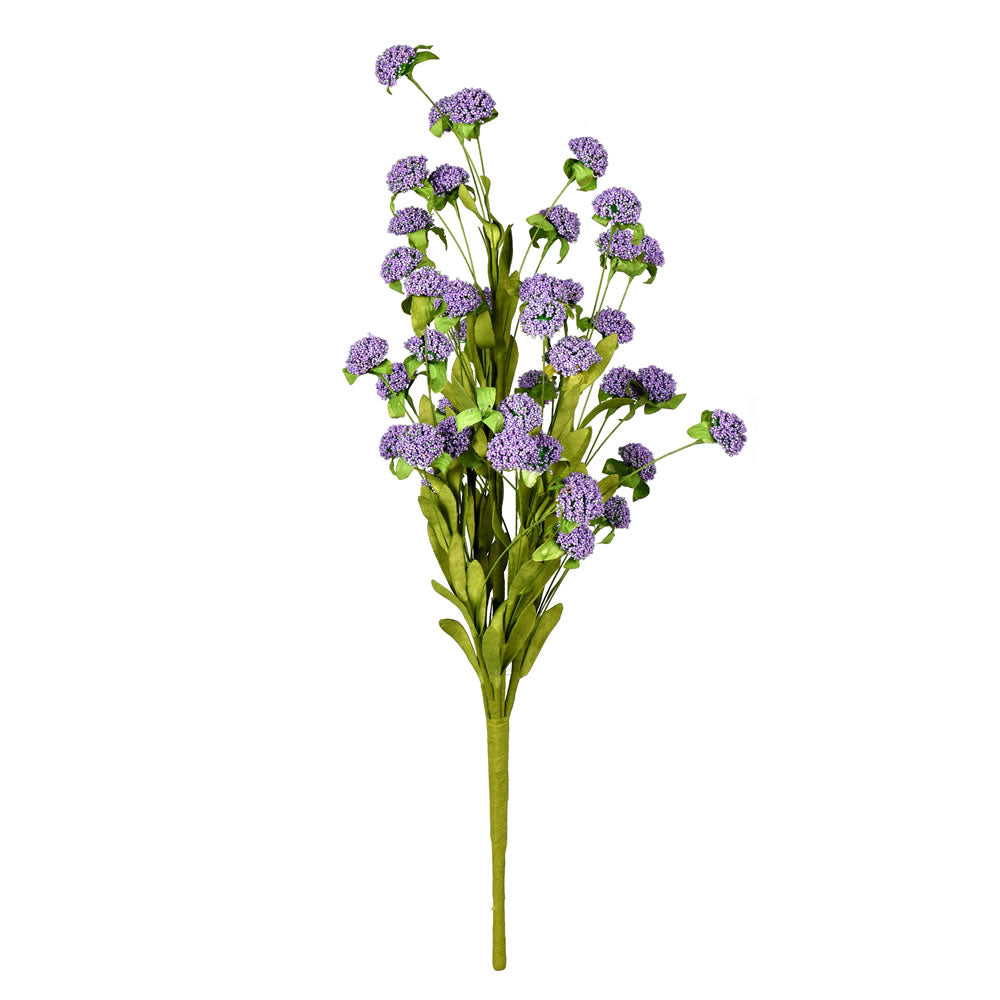 Vickerman 23" Artificial Purple Thistle Bush Spray. Includes 2 sprays per pack.