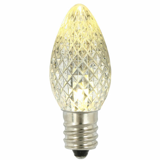 Vickerman Warm White Faceted C7 LED Replacement Bulb 5 per Bag