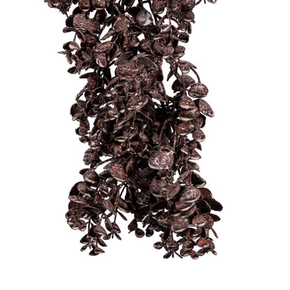 Vickerman 59" Brown Artificial Eucalyptus Garland.