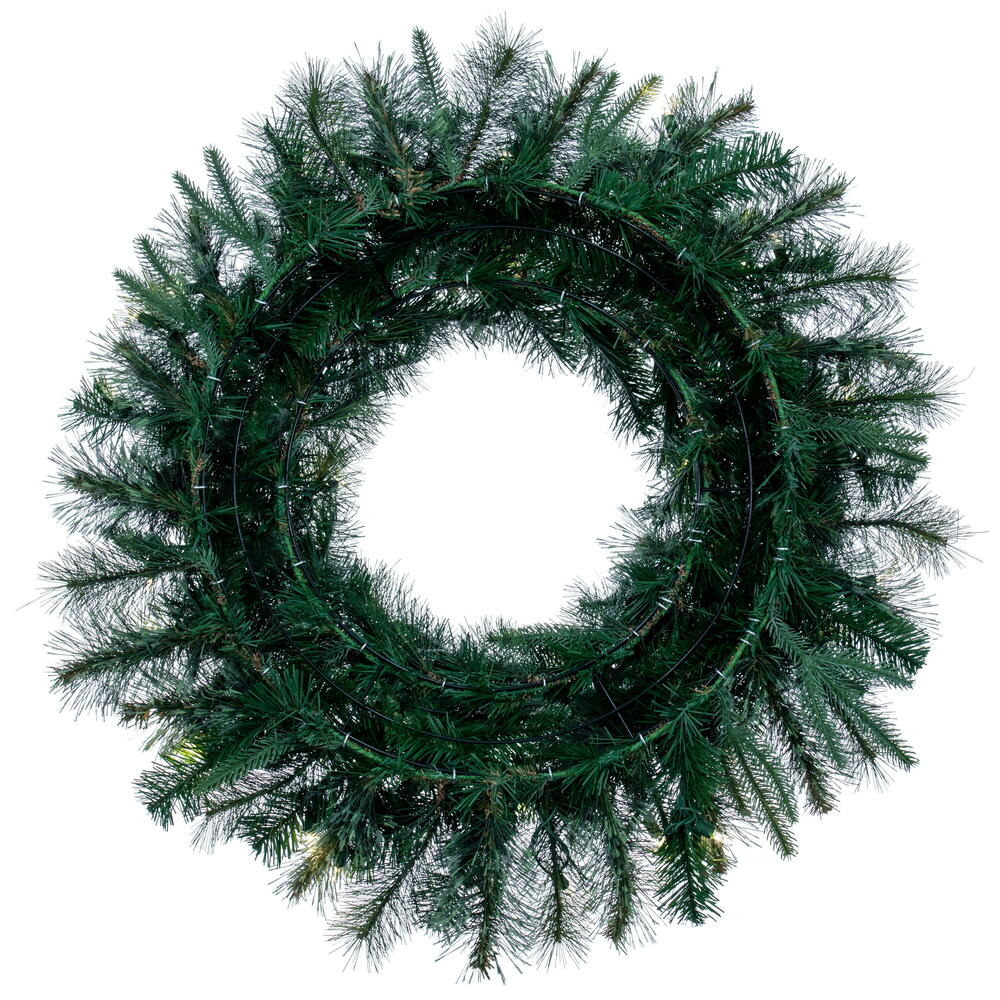 Vickerman 30" Cashmere Artificial Christmas Wreath with Warm White Dura-lit LED Lights