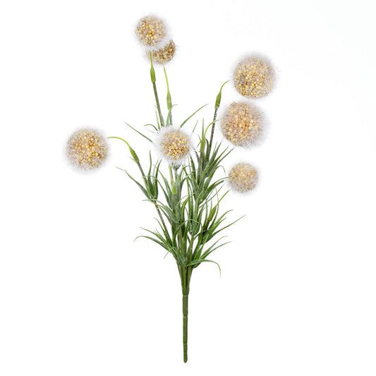 Vickerman 12" Artificial Yellow Pom Pom Bush Assortment 6 per Bag