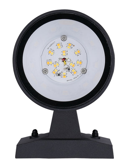 ASD Lighting LED Outdoor Wall Cylinder Round Up or Down 9W 120V Triac 3000/4000/5000K Black ETL
