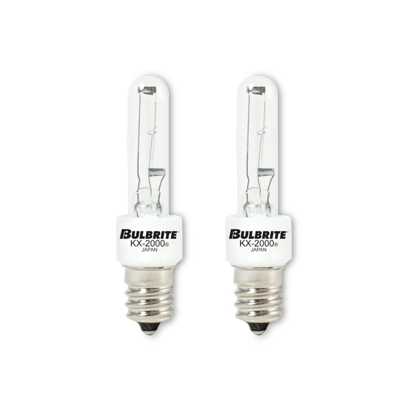 BULBRITE KRYPTON/XENON T3 CANDELABRA SCREW (E12) 60W DIMMABLE LIGHT BULB 2700K/WARM WHITE 2PK (473060)