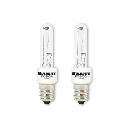 BULBRITE KRYPTON/XENON T3 CANDELABRA SCREW (E12) 60W DIMMABLE LIGHT BULB 2700K/WARM WHITE 2PK (473060)