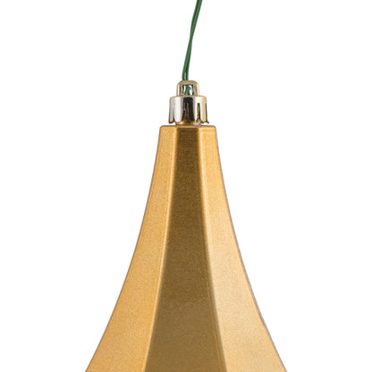 Vickerman 8" Copper/Gold Candy Finish Diamond Finial Ornament Pack of 2