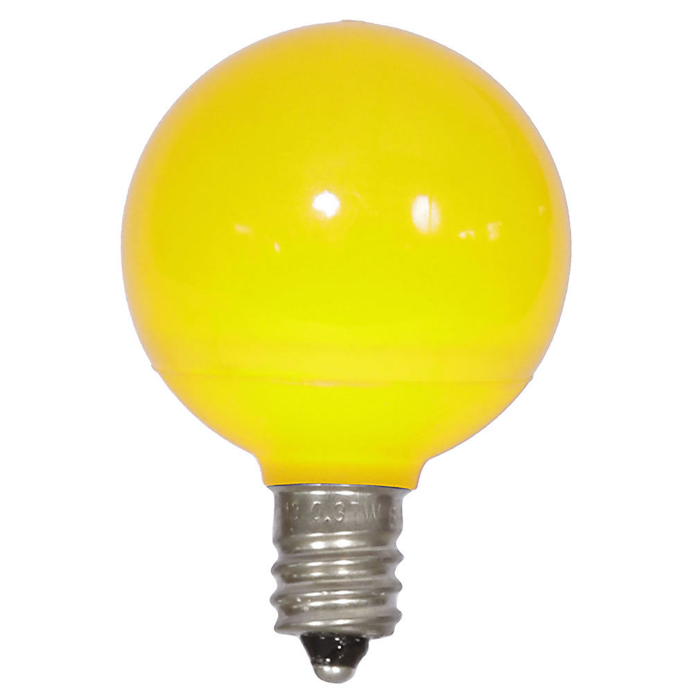 Vickerman G40 Yellow Ceramic LED Replacement Bulb package of 25