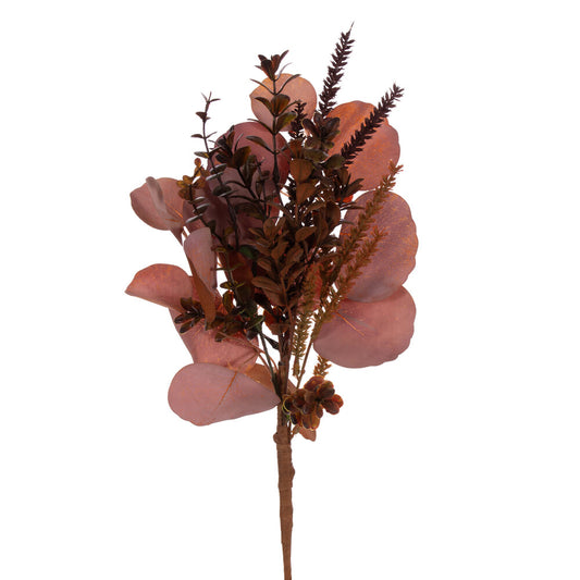 Vickerman 14" Mocha Autumn Artificial Mixed Bouquet 3 per bag.