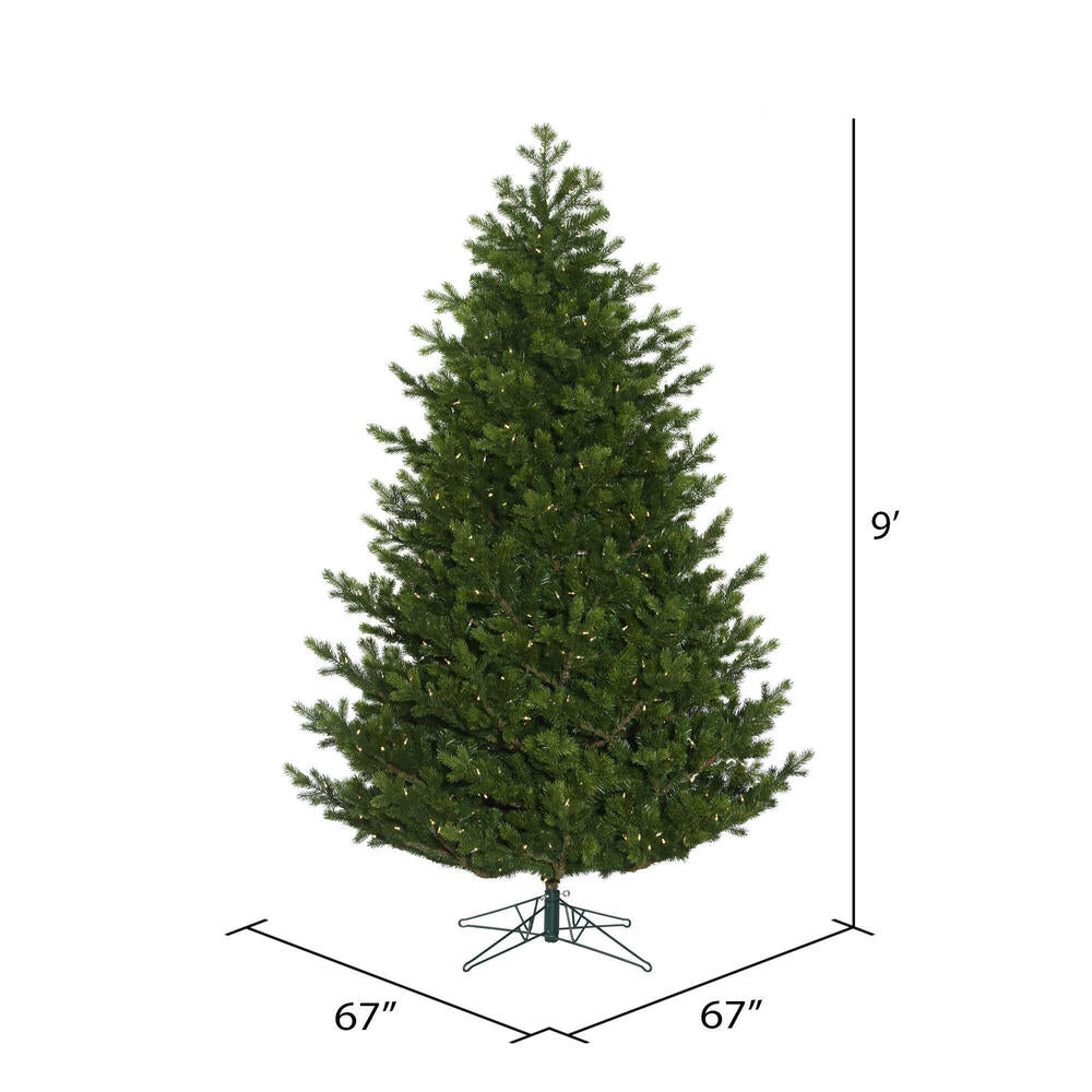 Vickerman 9' x 67" Eagle Fraser Full Artificial Christmas Tree with Warm White Dura-lit LED Lights