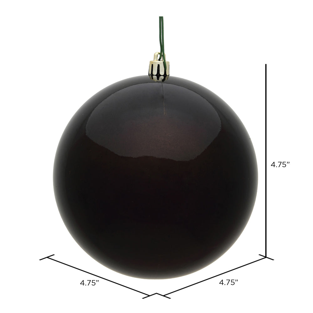 Vickerman 4.75" Chocolate Candy Ball Ornament 4 per Bag