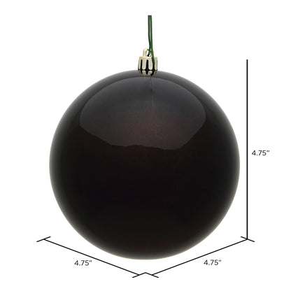 Vickerman 4.75" Chocolate Candy Ball Ornament 4 per Bag