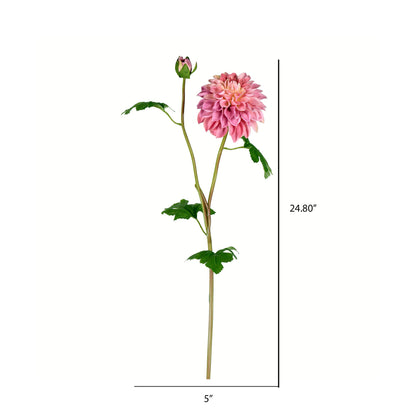 Vickerman 24" Artificial Purple Dahlia Stem Set of 3