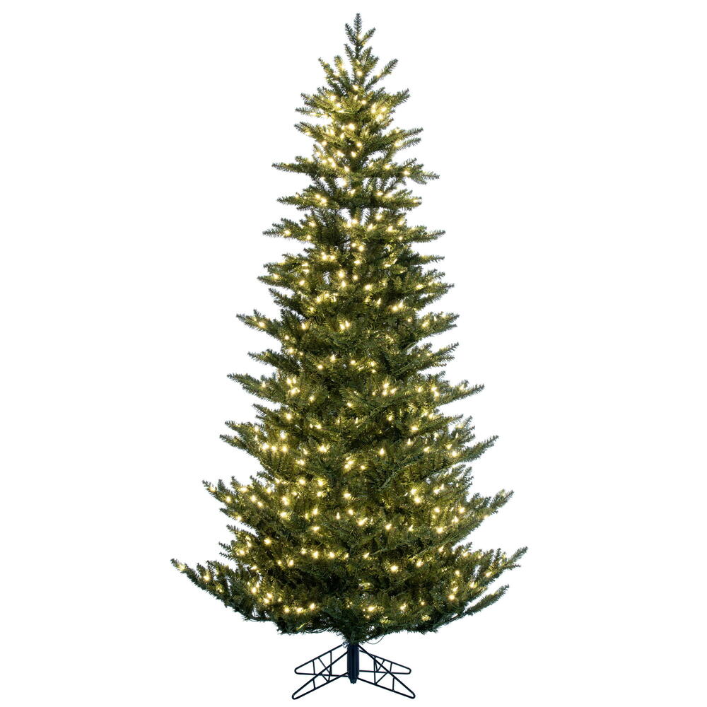 Vickerman 7.5' x 54" Natural Fraser Fir Artificial Christmas Tree Warm White Dura-lit LED Lights