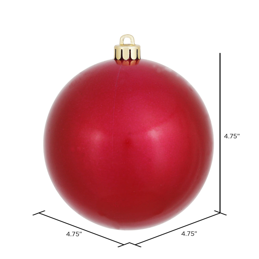 Vickerman 4.75" Wine Candy Ball Ornament 4 per Bag