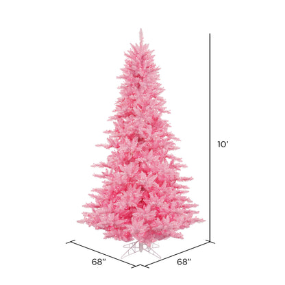 Vickerman 10' Pink Fir Artificial Christmas Tree Pink  Dura-lit LED Lights