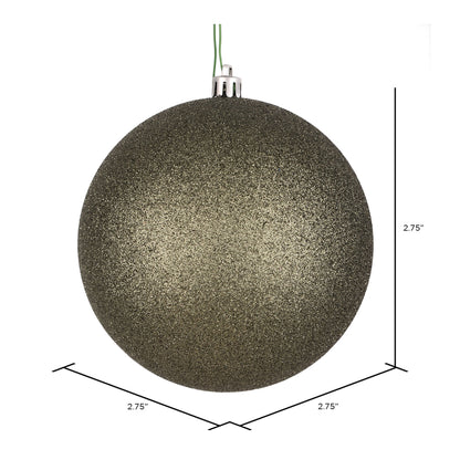 Vickerman 2.75" Wrought Iron Glitter Ball Ornament 12 per Bag