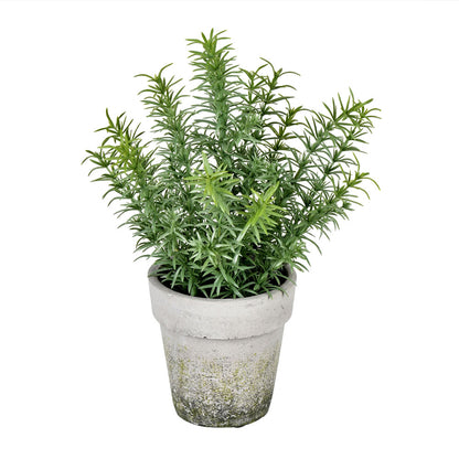 Vickerman 12.5“ Artificial Potted Green Plant.