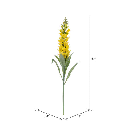 Vickerman 36" Artificial Yellow Foxglove Stem