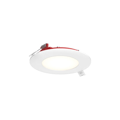 DALS 4 Inch Round Recessed Panel Light with Junction Box/Driver | CCT Color Selectable | 11W, 825 Lumens | Fire Rated | Dimmable Pot Light | Wet Rated | ETL Certified
