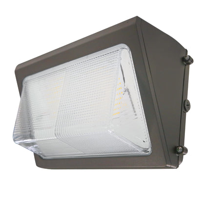 ASD Lighting LED Traditional Wallpack 80W 120-277V 0-10V Dimmable 150Lm/W 5000K with Photocell Bronze UL DLC Premium