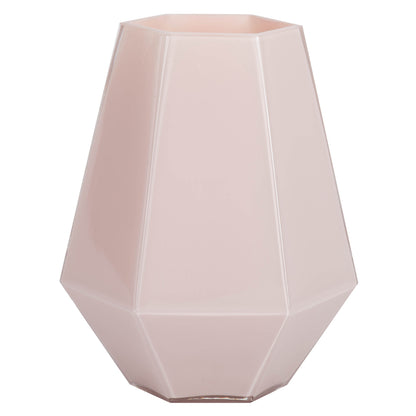 Vickerman 8.6" Almondine Hexagon Glass Vase