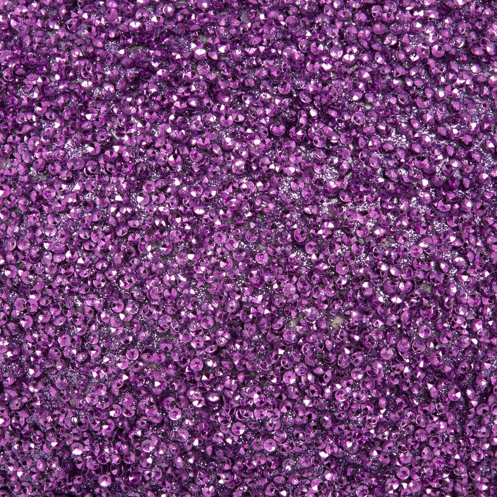 Vickerman 8" Lavender Beaded Ball Ornament 2 per Bag
