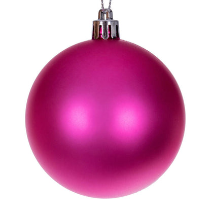 Vickerman 2.75" Hot Pink 4-Finish Ball Ornament Set 20 per box.