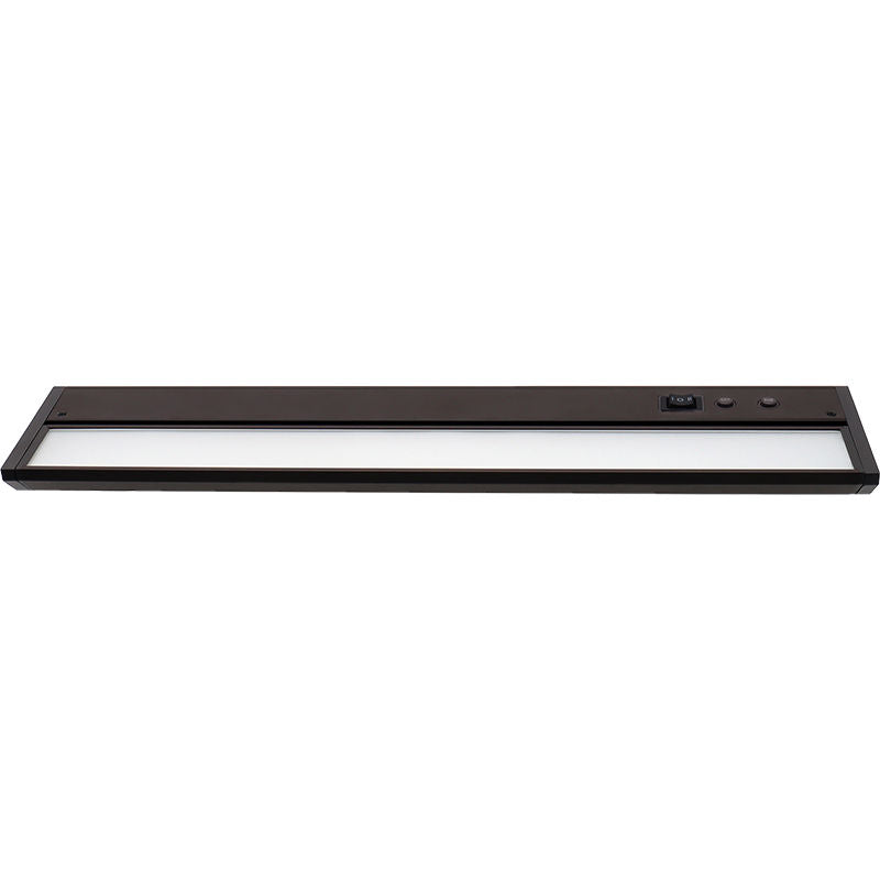 Westgate 18In Adj. Head Under Cab. 3Cct + 9 RGB Modes, Push-Button Control, Cords Incl., Bronze, Undercabinet Lighting, 8W, 440 Lumens, 30K/40K/50K + RGB, Bonze Finish None