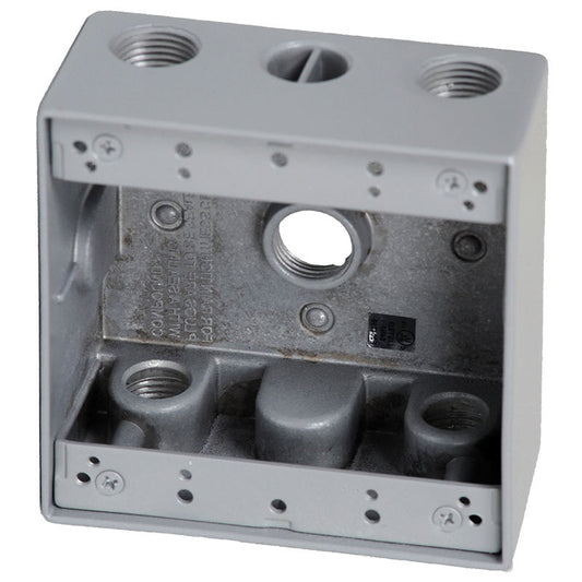 Westgate 3/4” Trade Size, 5 Outlet Holes, 30.5 Cu. In., Electrical Products, Gray Finish