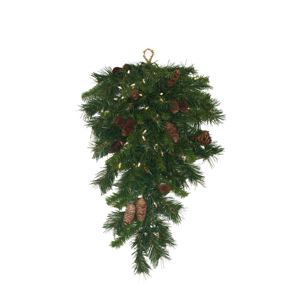 Vickerman 30" Cheyenne Artificial Christmas Teardrop Warm White LED Lights