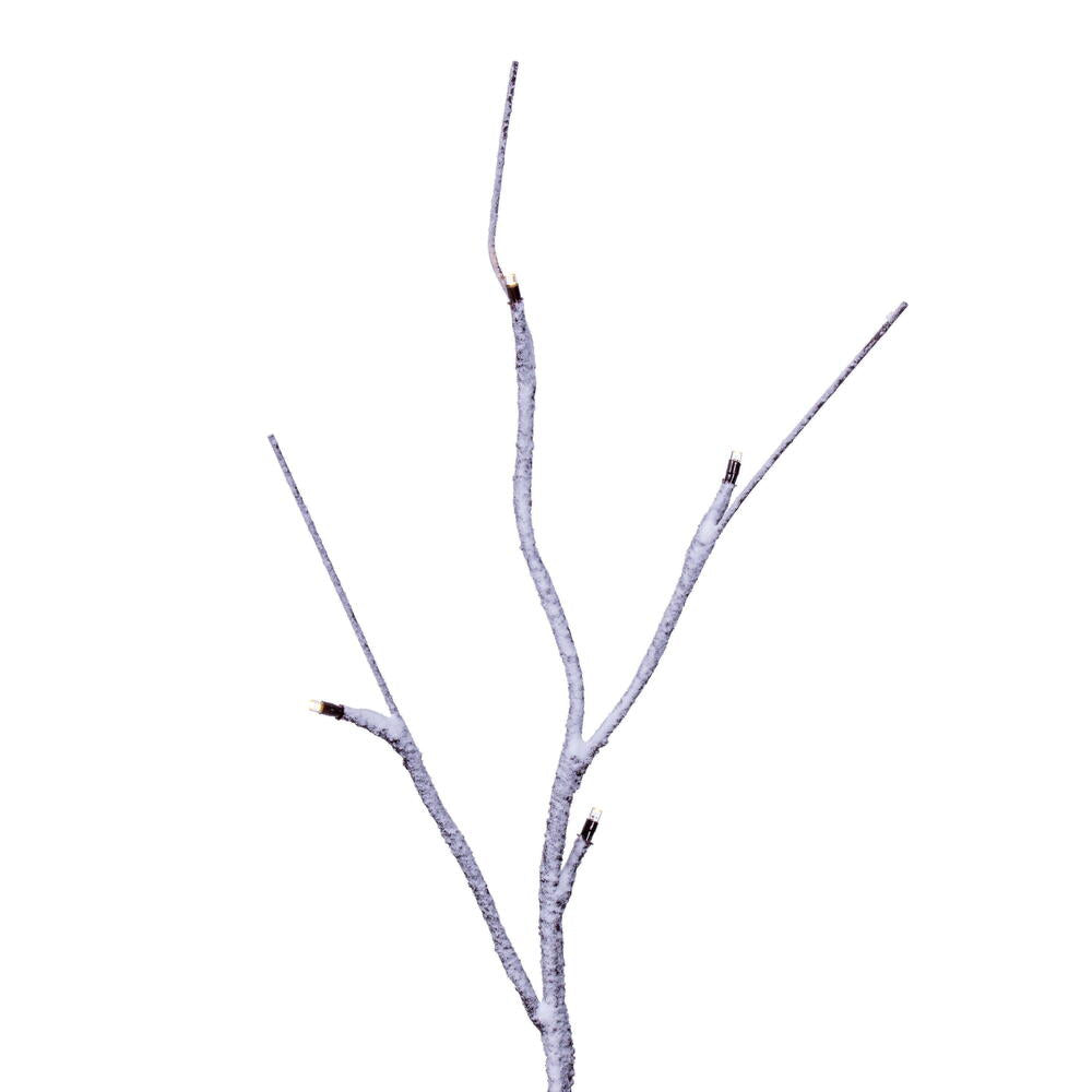 Vickerman 30" Brown Frosted Twig Branch Battery Operated Warm White 3mm LED lights 2 per box.