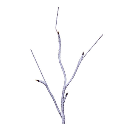 Vickerman 30" Brown Frosted Twig Branch Battery Operated Warm White 3mm LED lights 2 per box.