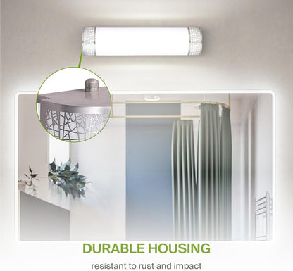 ASD Lighting LED Vanity Linear Loft 18" 20W 120V CCT Selectable 2700/3000/3500/4000/5000K Dimmable Brushed Nickel ETL