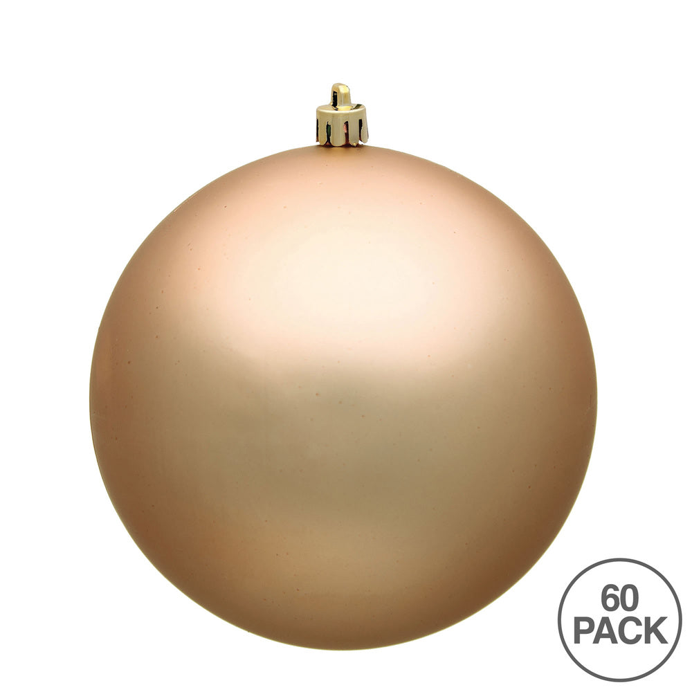 Vickerman 2.4" Café Latte Matte Ball Ornament 60 per Box