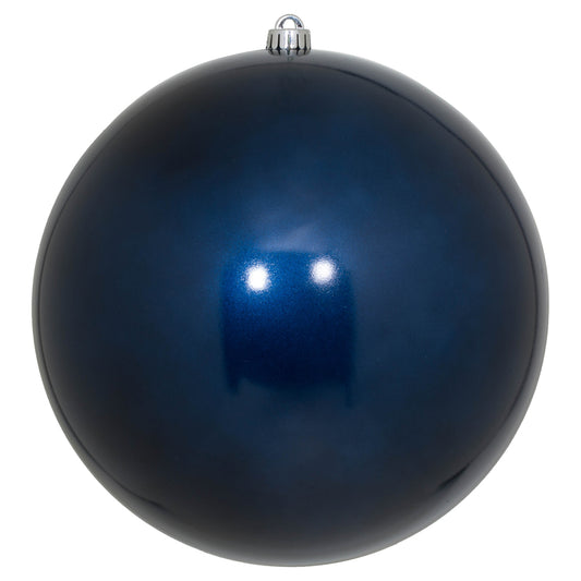 Vickerman 10" Midnight Blue Candy Ball Ornament