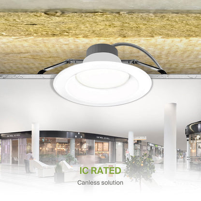 ASD Lighting LED Commercial Downlight 10inch 20/30/40W 120-277V 0-10V Dimmable 2700/3000/3500/4000/5000K White UL ES