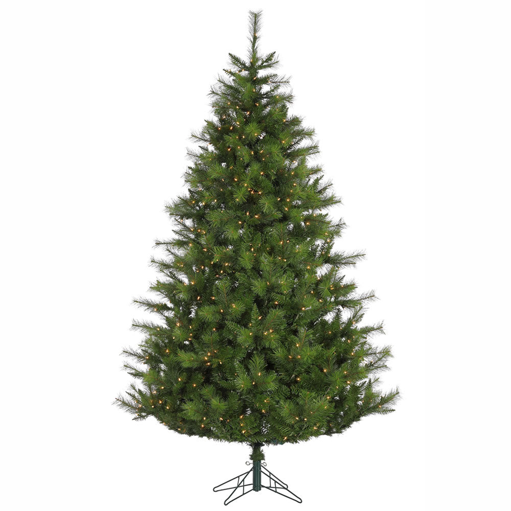Vickerman 6.5' x 54" Elkin Mixed Pine EZ Plug Artificial Christmas Tree Clear Dura-Lit Incandescent Lights
