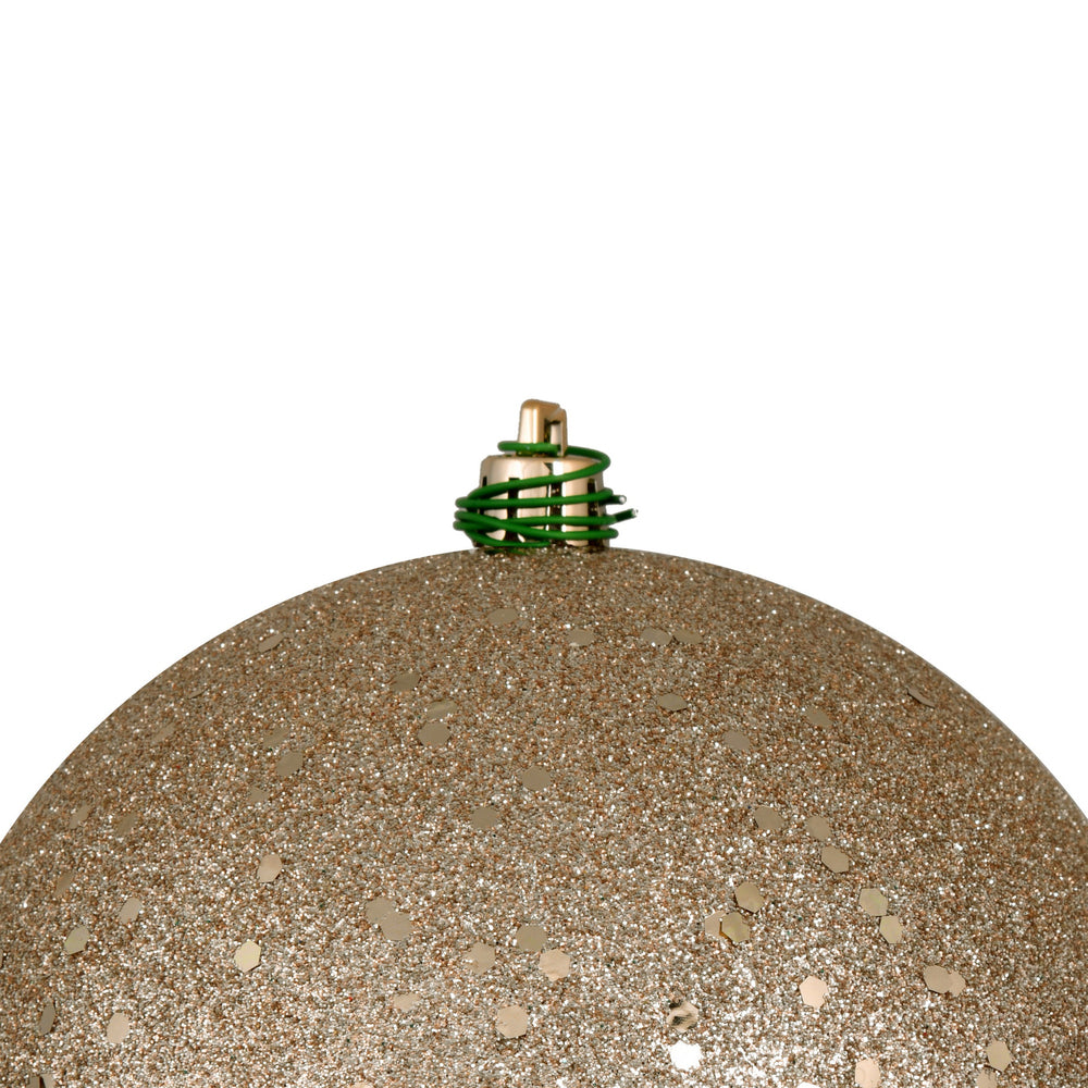 Vickerman 4" Oat Sequin Ball Ornament 6 per Bag